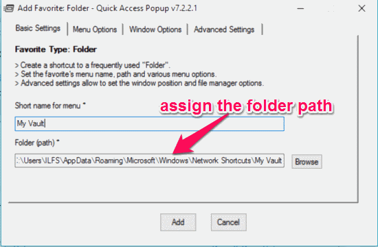 add folder details