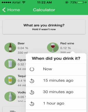 choose drinking time