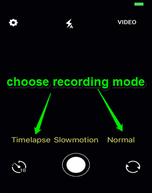 choose recording mode