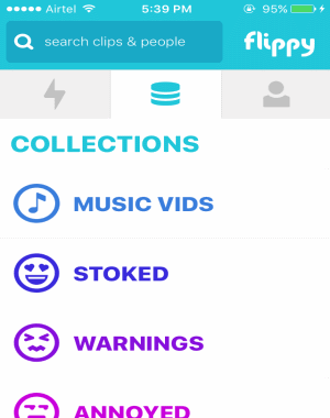 collections tab