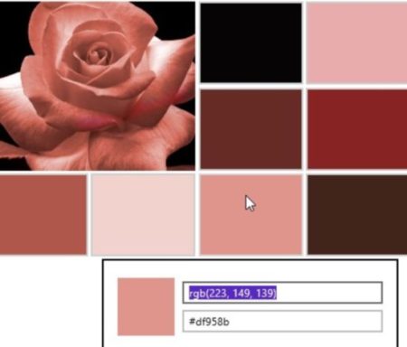color thief color palette values
