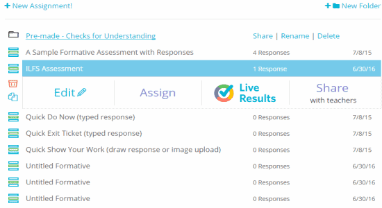 create assessments