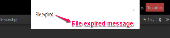file expired automatically