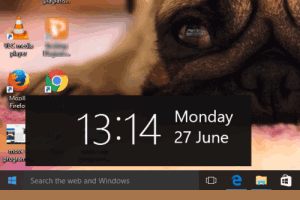 floating clock for windows 10