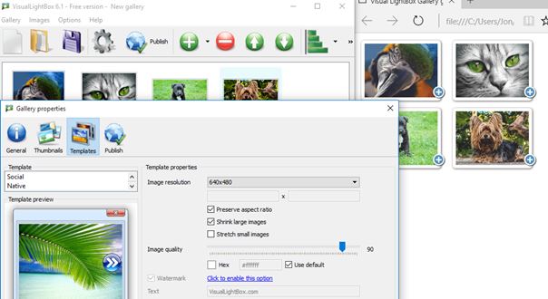 html image gallery creator software windows 10 3