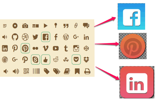 icon font to png