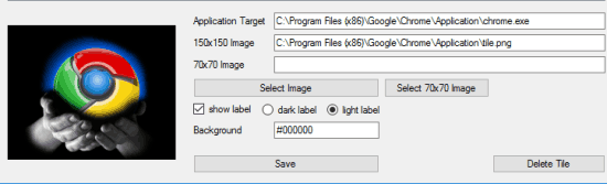 insert the image, preview and save changes