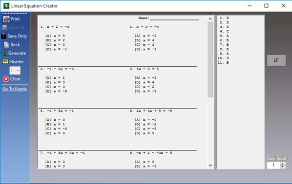 math worksheet generator software windows 10 3