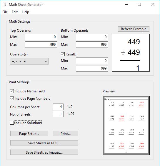 4 Worksheet Generator Software For Windows 10