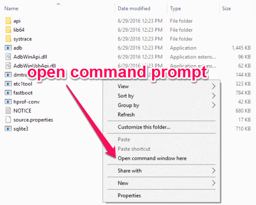 open command prompt