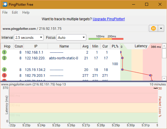 ping plotter main