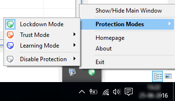 protection modes