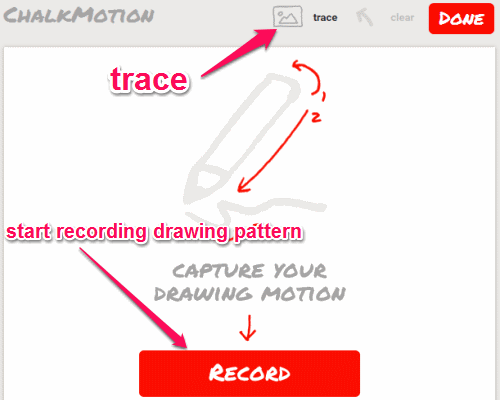 record drawing pattern