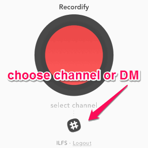 select a channel or direct message