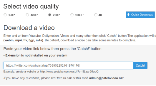 use a video downloader site