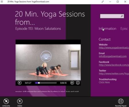 20 min yoga sessions info