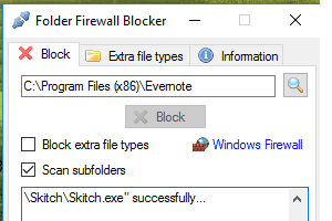 Folder Firewall Blocker