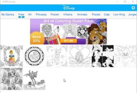 art of coloring by disney free