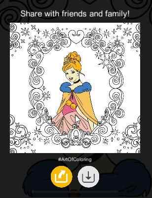 art of coloring by disney share
