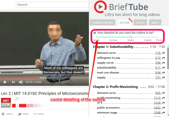 brieftube table of contents