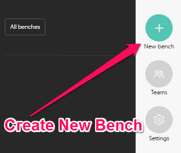 create new bench