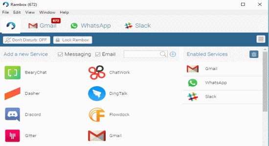 desktop client for email and messaging
