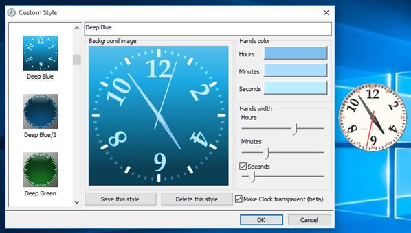 desktop clock widget software windows 10 2