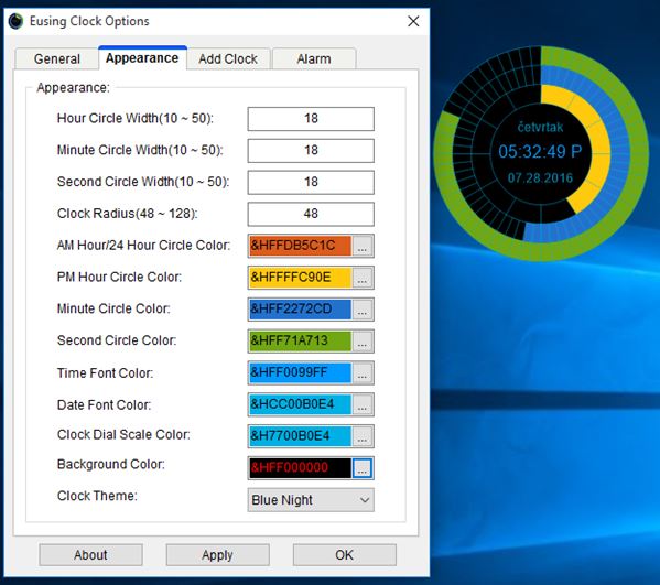 desktop clock widget software windows 10 3