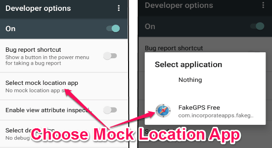 enable mock location