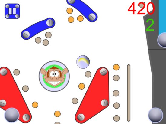 mobile monkies pinball