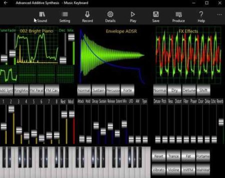 music keyboard synthesizer