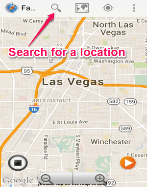 search for location