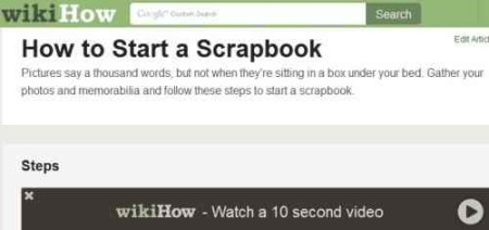 wikihow make a scrapbook