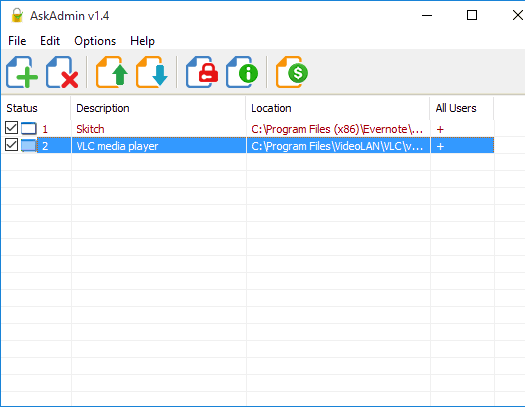 AskAdmin- interface