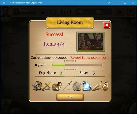 Castle Secrets Hidden Objects Free level stats