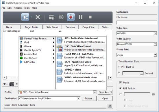 ImTOO Convert PowerPoint to Video Free
