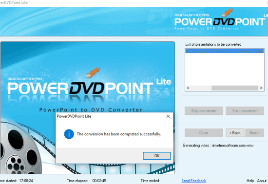 PowerDVDPoint Lite- interface