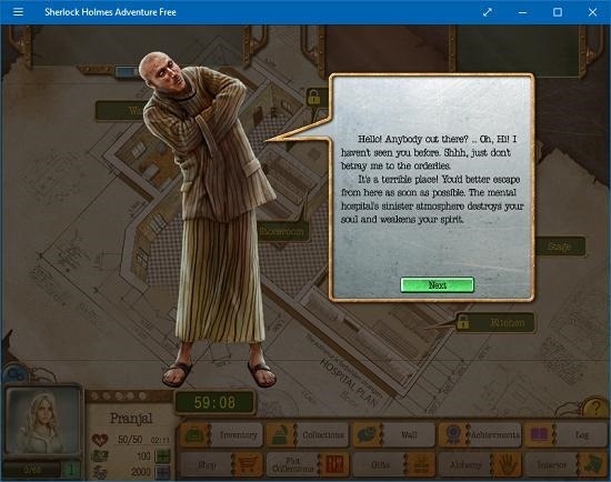 Sherlock Holmes Adventure Free game intro