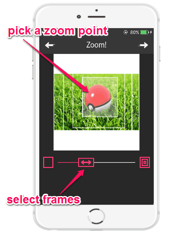 choose zoom point