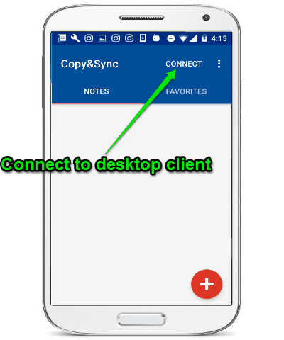 connect to desktop client