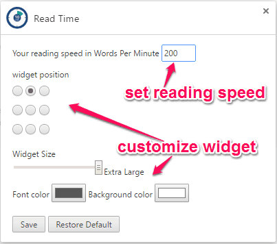 customize widget
