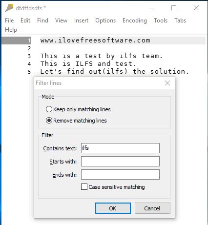 delete only those lines that contain only a specific text