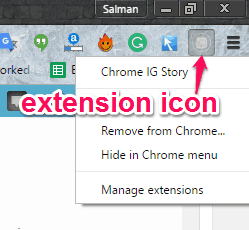 extension icon