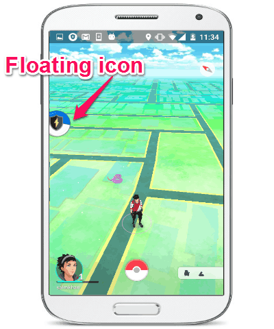 floating icon