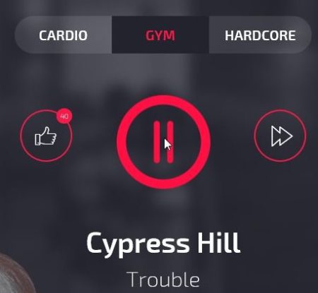 gym radio player