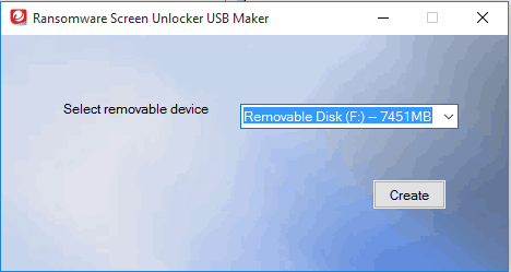select removable device to install the tool