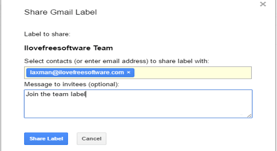 share gmail labels