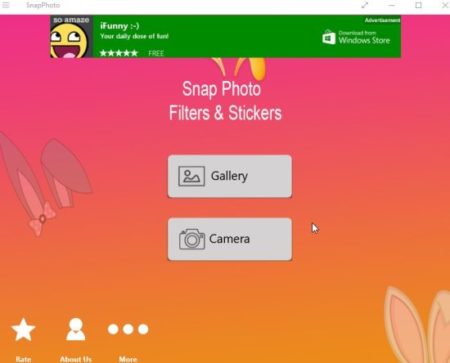 snap photo filters home