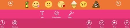 snap photo filters options