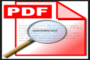 software to convert scanned pdf to searchable pdf